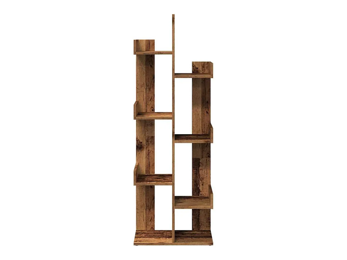 Armario de libros madera contrachapada envejecida 48x25,5x140cm