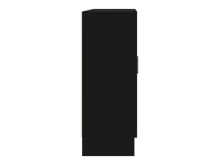 Armario de libros madera contrachapada negro 82,5x30,5x80 cm
