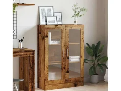 Armario de libros madera ingeniería envejecida 82,5x30,5x115 cm