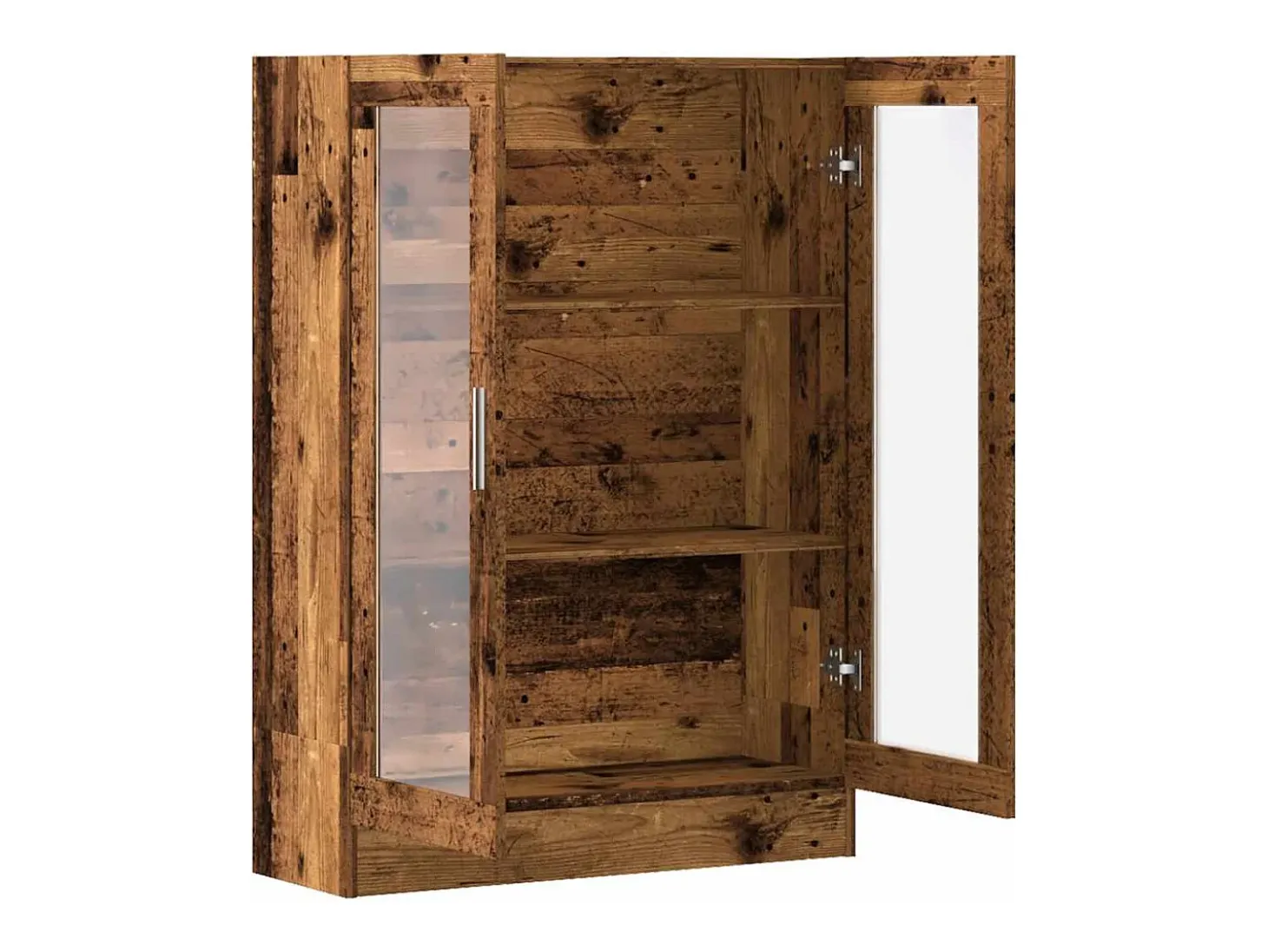 Armario de libros madera ingeniería envejecida 82,5x30,5x115 cm