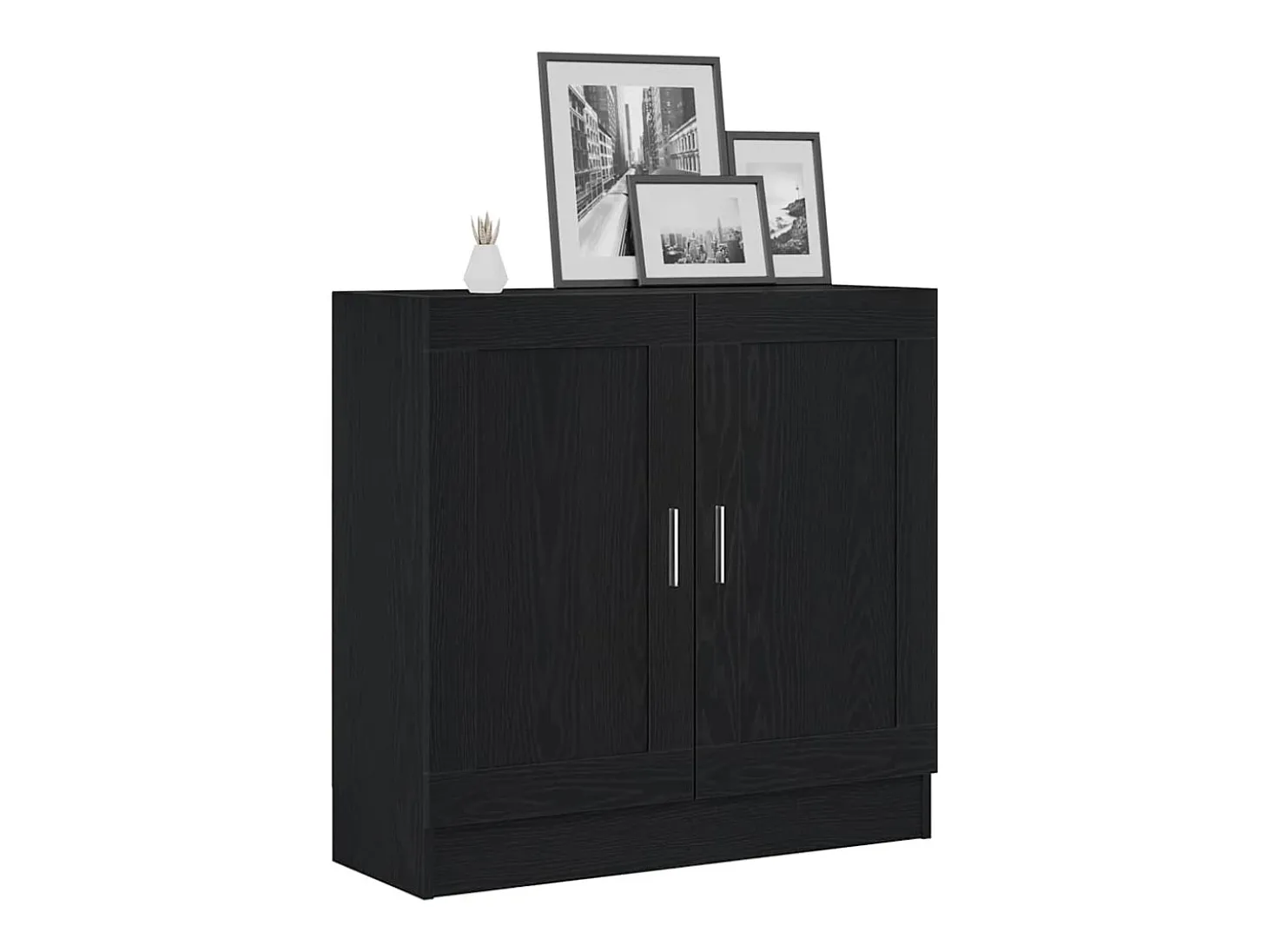 Armario de Libros Roble negro 82.5 x 30.5 x 80 cm