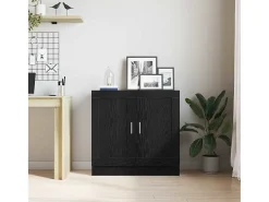 Armario de Libros Roble negro 82.5 x 30.5 x 80 cm