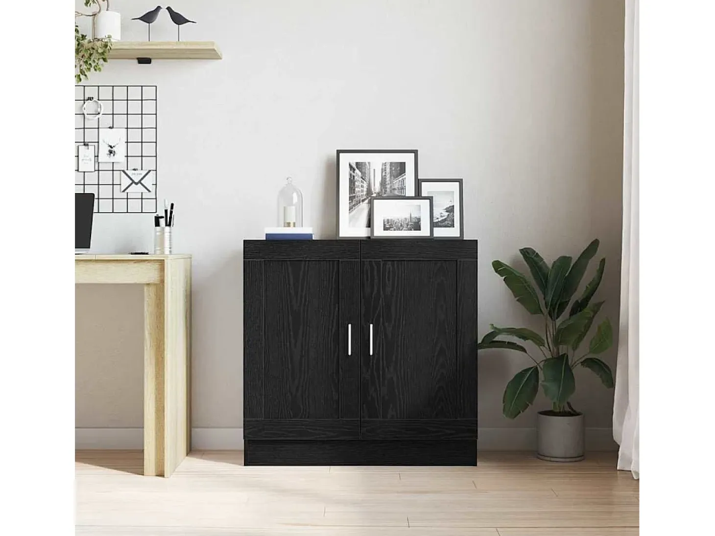 Armario de Libros Roble negro 82.5 x 30.5 x 80 cm