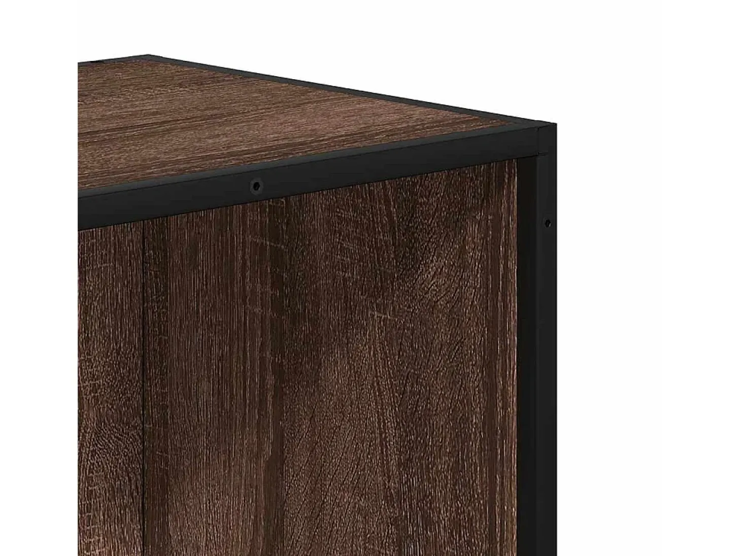 Armario de madera de ingeniería roble oscuro 80,5x35x76 cm