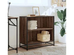 Armario de madera de ingeniería roble oscuro 80,5x35x76 cm
