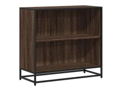 Armario de madera de ingeniería roble oscuro 80,5x35x76 cm