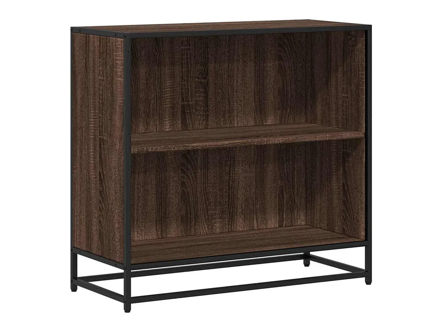 Armario de madera de ingeniería roble oscuro 80,5x35x76 cm