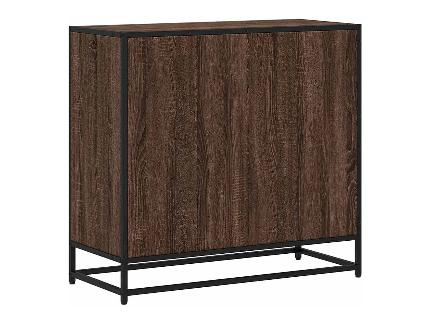 Armario de madera de ingeniería roble oscuro 80,5x35x76 cm