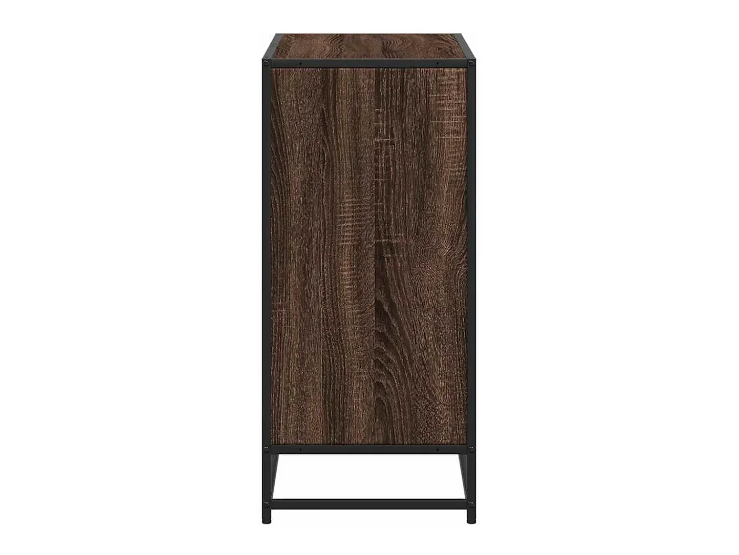 Armario de madera de ingeniería roble oscuro 80,5x35x76 cm