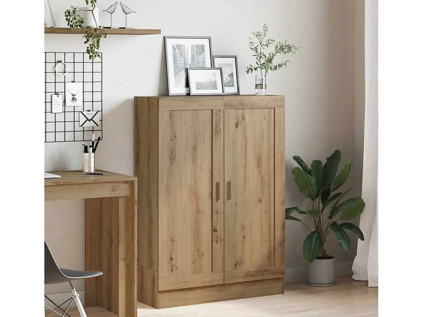 Armario de madera de ingeniería roble artisan 82,5x30,5x115 cm