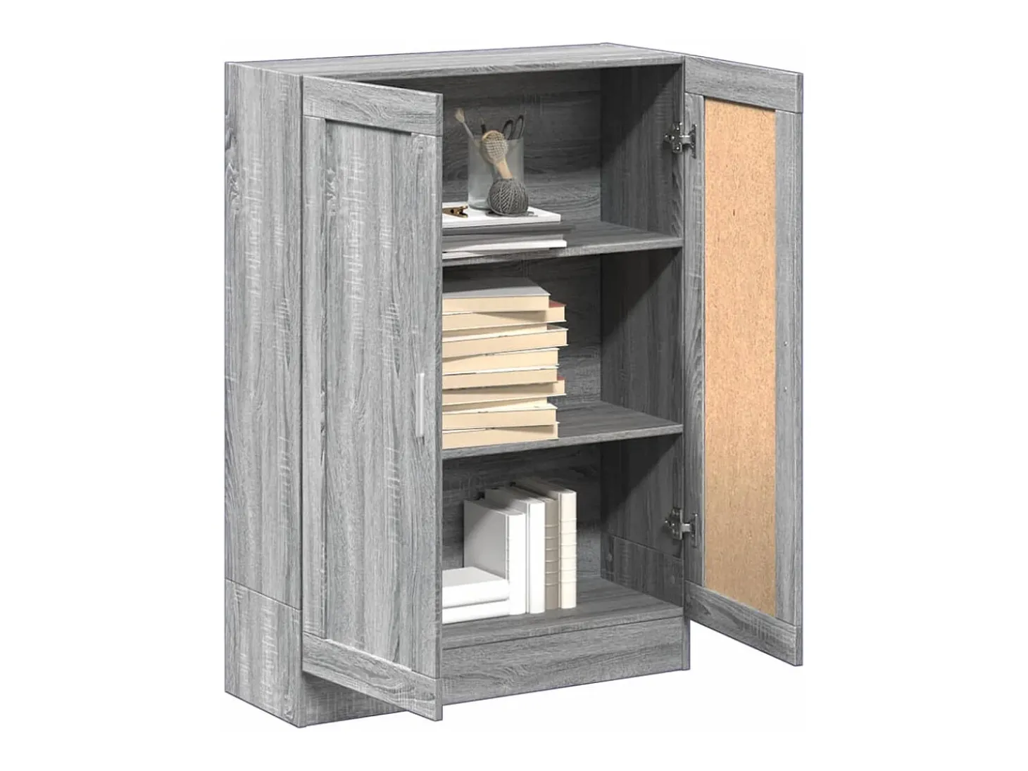 Armario de madera de ingeniería gris sonoma 82,5x30,5x115 cm