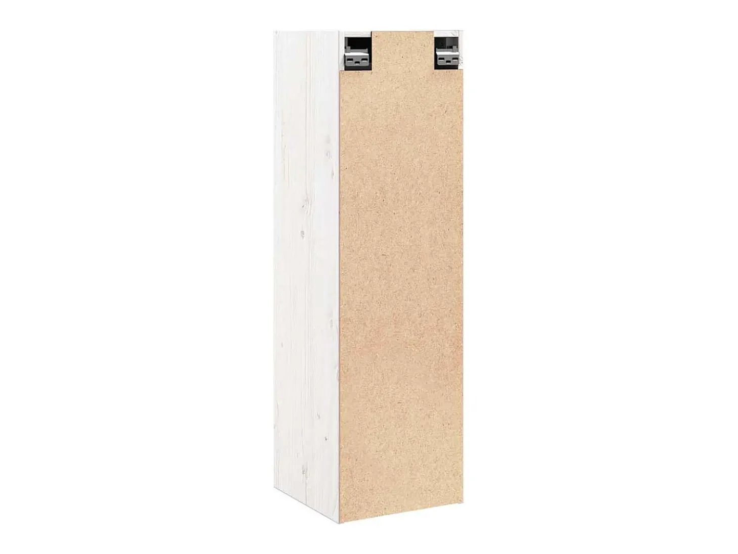 Armario de pared Blanco 30x30x100 cm Madera maciza de pino