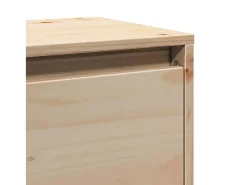 Armario de pared de madera maciza de pino 100x30x35 cm