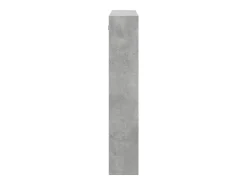 Armario de pared gris hormigón 80x15x80 cm madera de ingeniería