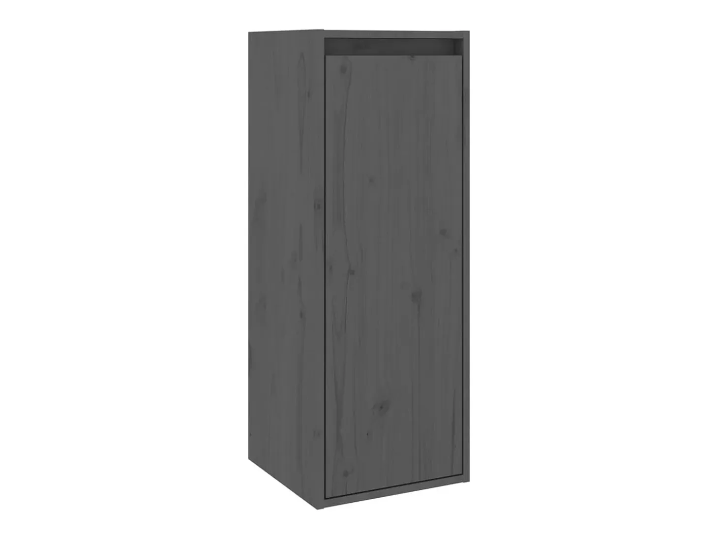 Armario de pared Gris 30x30x80 cm Madera maciza de pino