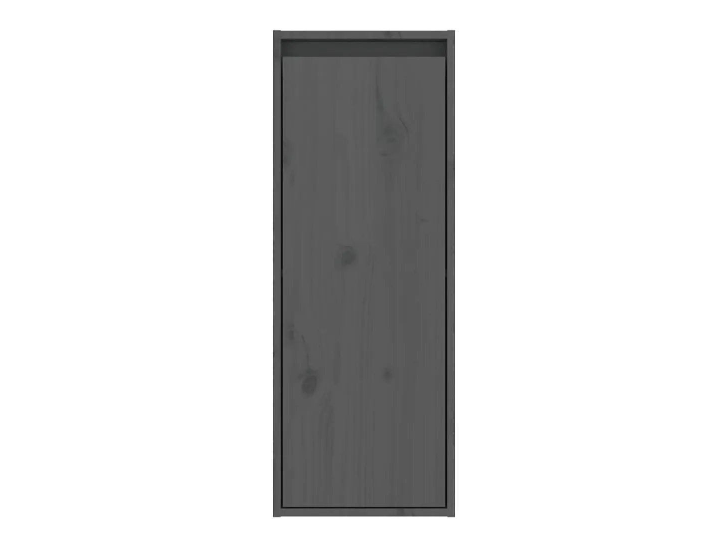 Armario de pared Gris 30x30x80 cm Madera maciza de pino
