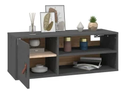 Armario de pared Gris 80x30x30 cm Madera maciza de pino