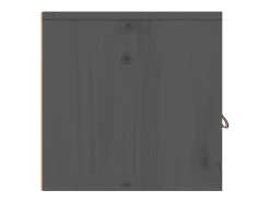 Armario de pared Gris 80x30x30 cm Madera maciza de pino