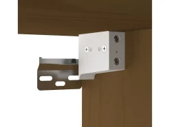 Armario de pared marrón miel 60x30x35 cm Madera maciza de pino