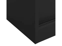 Armario de puerta corrediza con macetero gris antracita acero