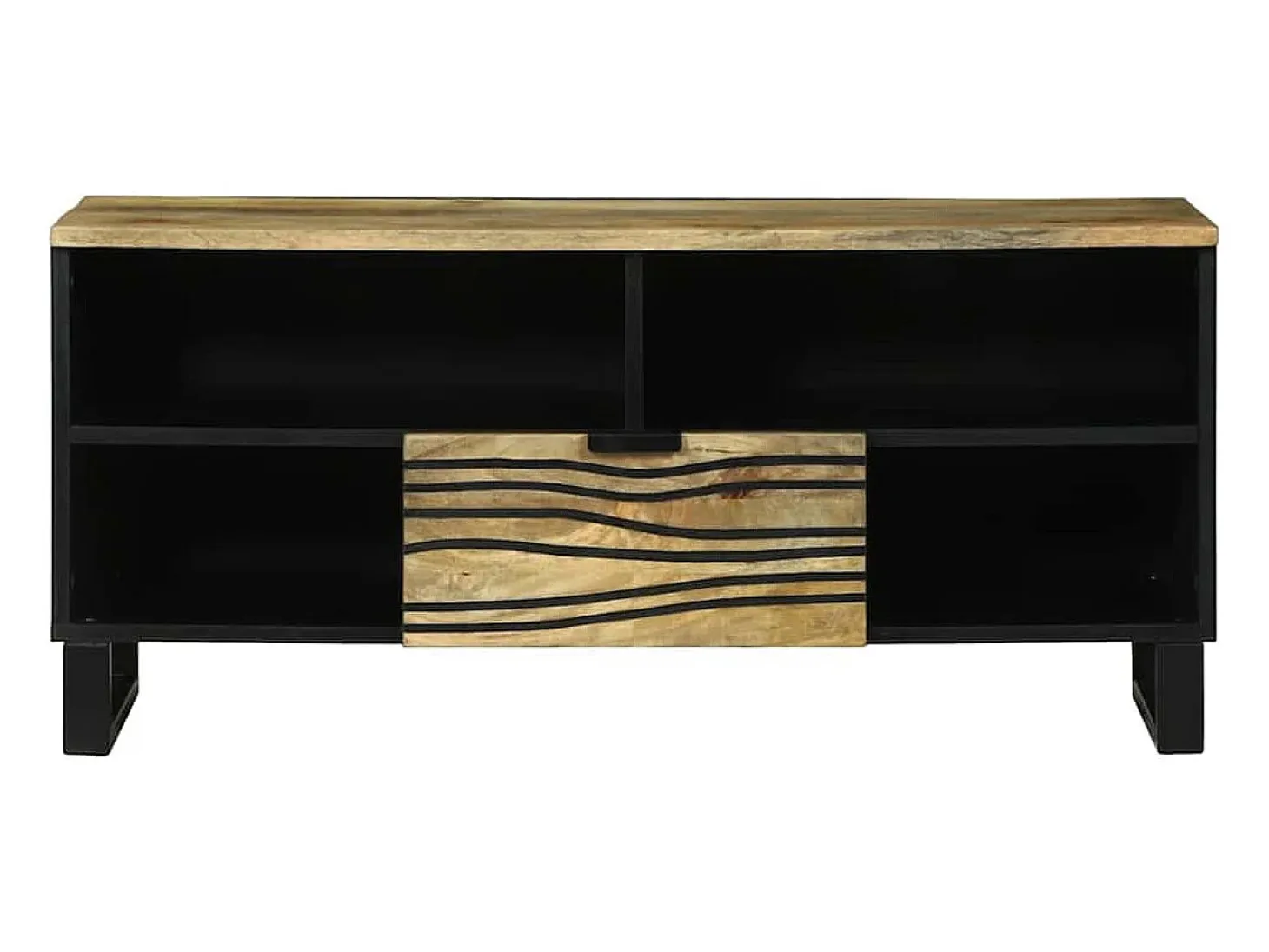 Armario de TV Marrón 105 x 33 x 46 cm madera maciza de mango