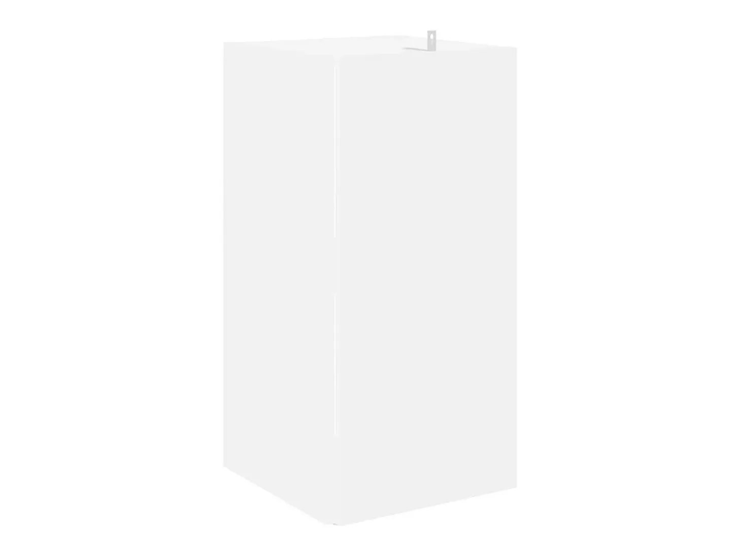 Armario esquinero madera contrachapada blanco 33x33x67cm