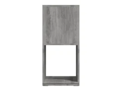Armario giratorio aglomerado gris hormigón 34,5x34,5x75,5 cm