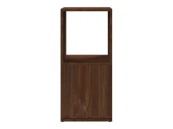 Armario giratorio aglomerado roble marrón 34,5x34,5x75,5 cm