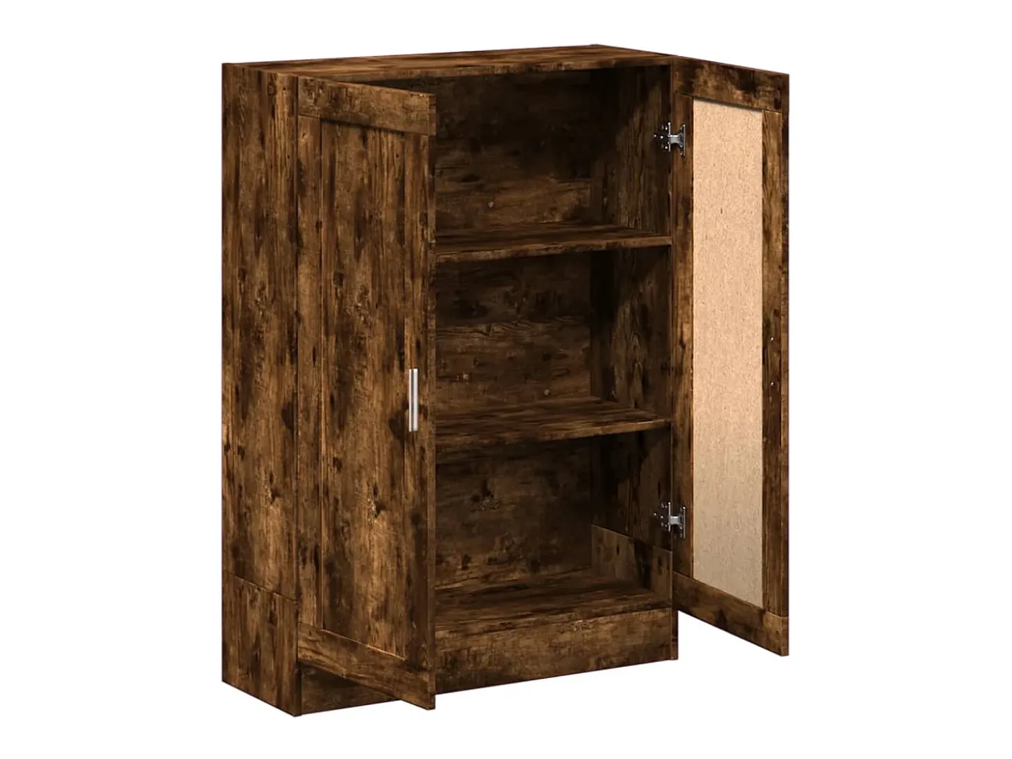 Armario libros madera de ingeniería roble humo 82,5x30,5x115 cm