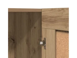 Armario libros madera ingeniería roble artisan 82,5x30,5x80 cm