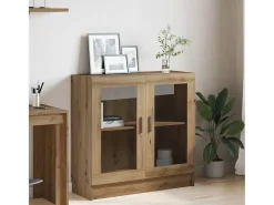 Armario libros madera ingeniería roble artisan 82,5x30,5x80 cm