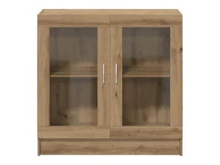 Armario libros madera ingeniería roble artisan 82,5x30,5x80 cm