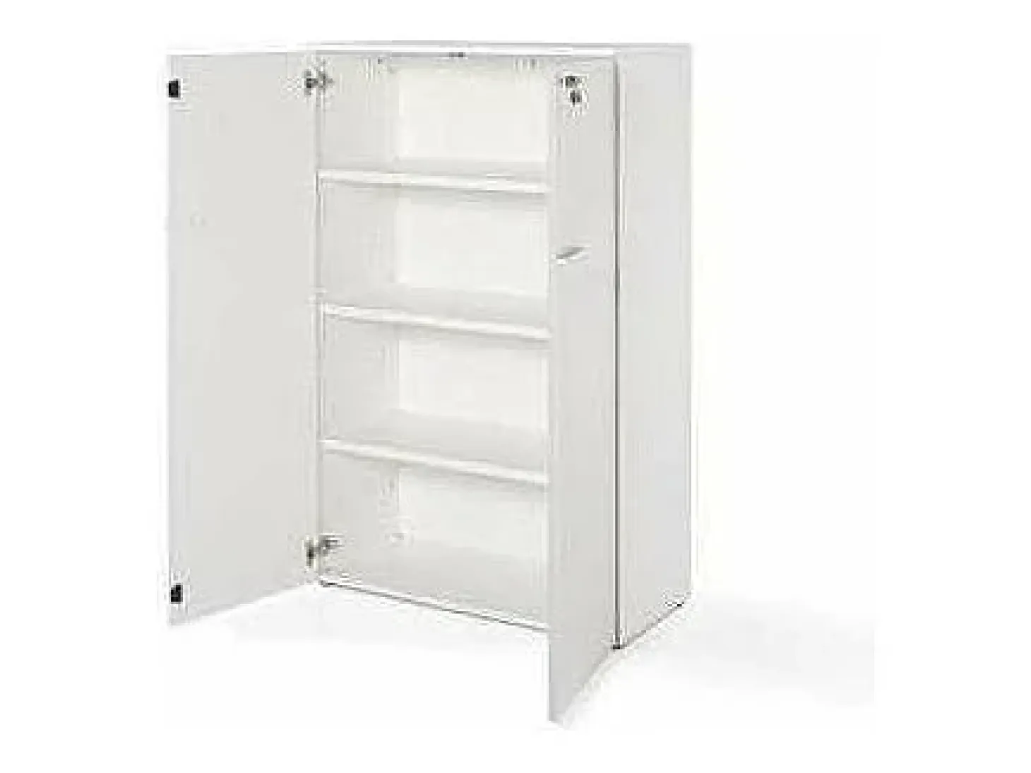 Armario mediano con puertas para oficina o estudio blanco. 141 cm(alto)93 cm(ancho)42.5 cm