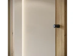 Armario moderno 90 cm armario de entrada con espejo estantes y barra mate artisan