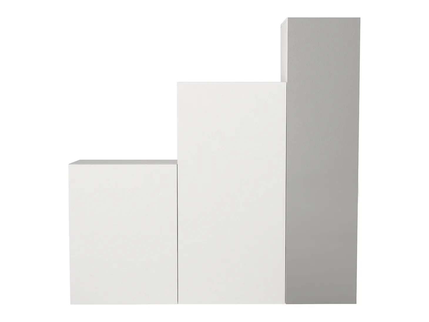 Armario modular con 1 espejo y 3 puertas blanco - TELEZA