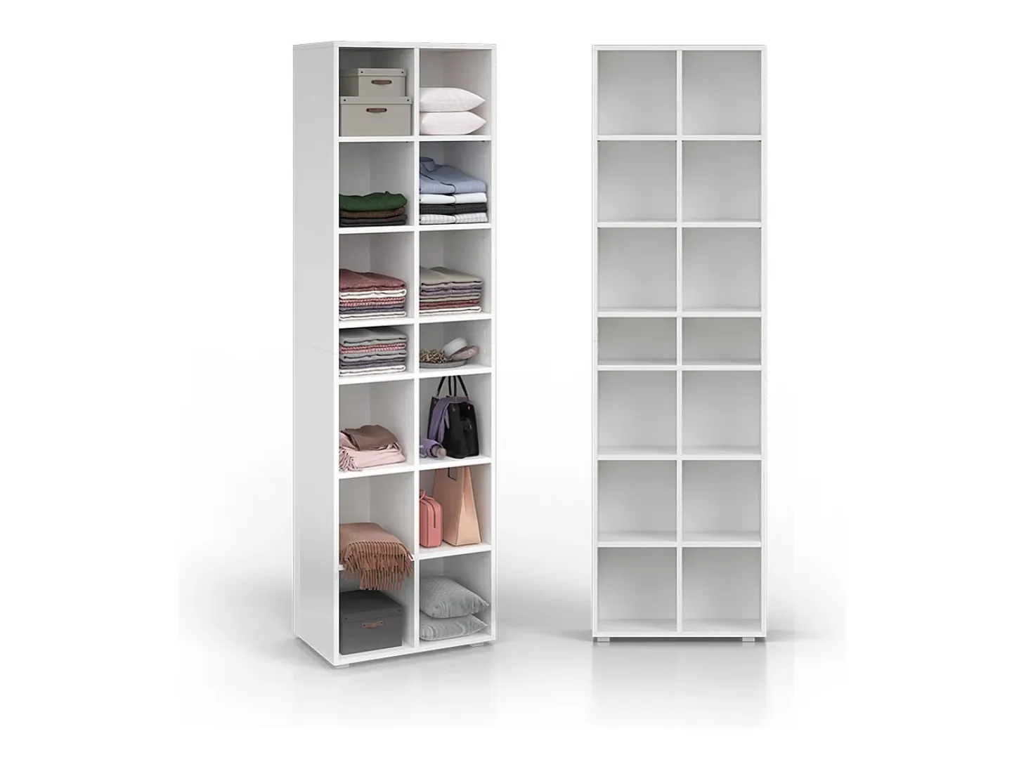 Armario para zapatos blanco 52.4x33.3x183.3 paris