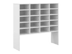 Armario para zapatos blanco 104x33x99 hermia