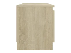 Armario TV con luces LED roble Sonoma 120x30x35,5 cm