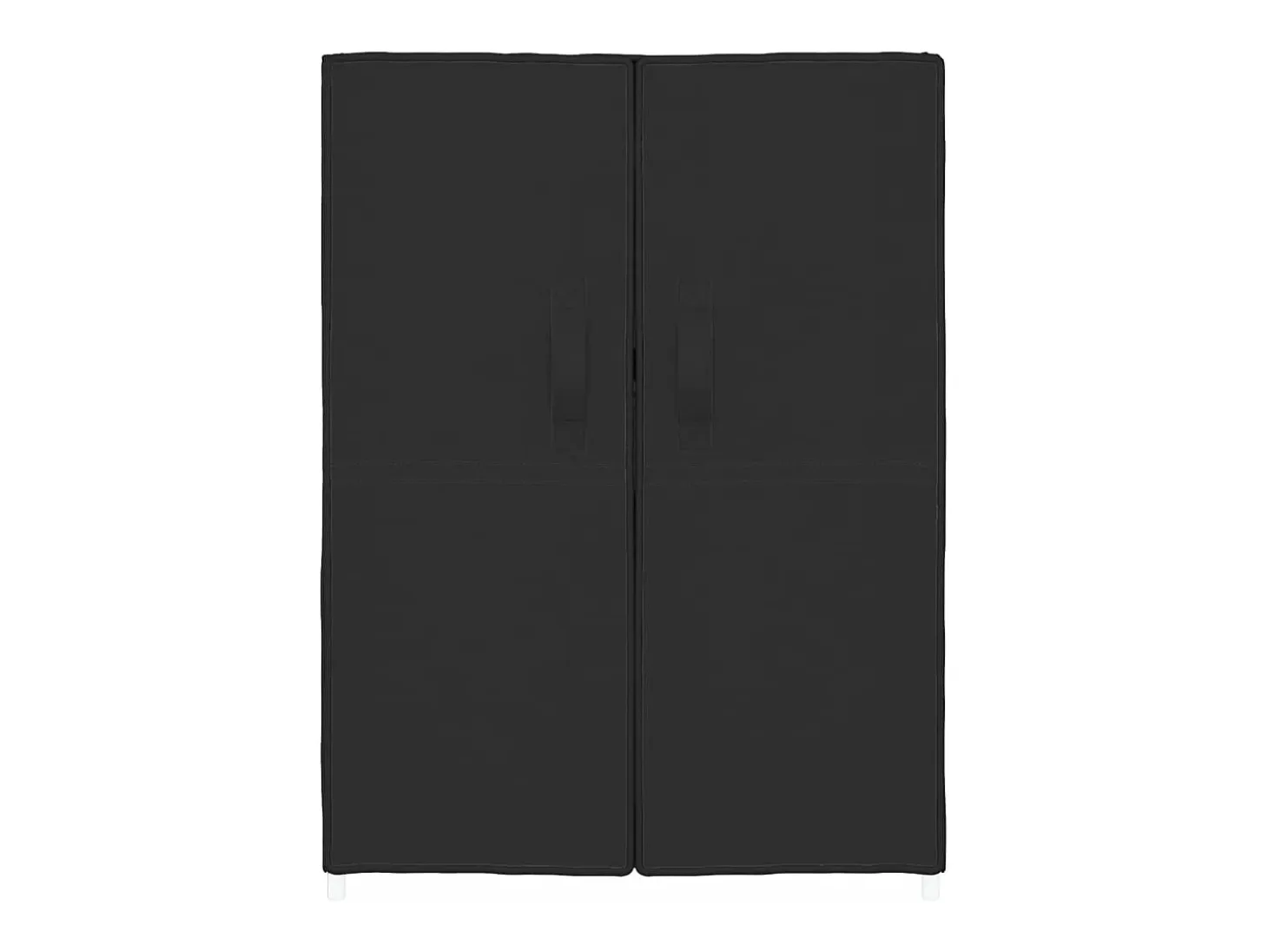 Armario zapatero de tela negro 60x28x90 cm ES100364