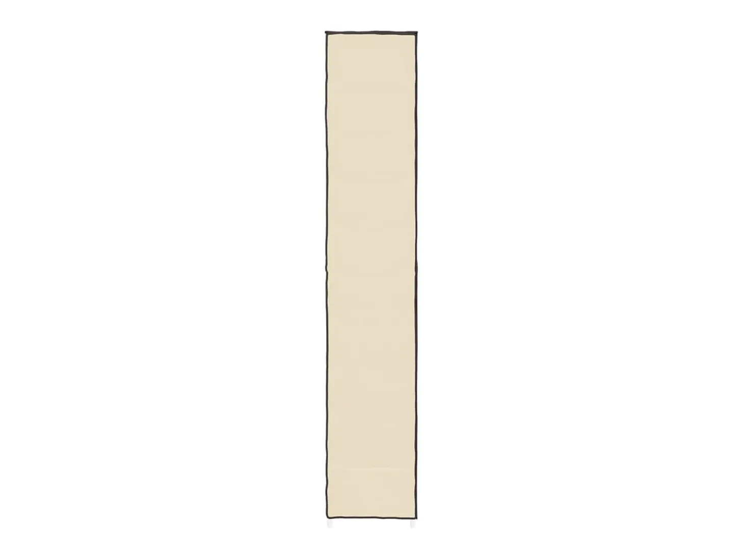 Armario zapatero de tela crema 60x30x166 cm ES921902