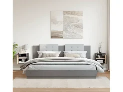 Armarios de pared 2 uds Gris 31,5x30x30 cm Madera maciza de pino