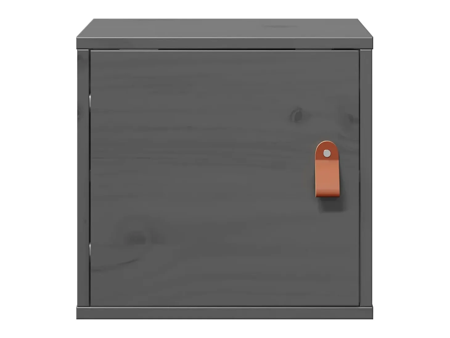 Armarios de pared 2 uds Gris 31,5x30x30 cm Madera maciza de pino