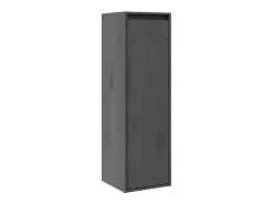Armarios de pared 2 uds Gris 30x30x100 cm Madera maciza de pino