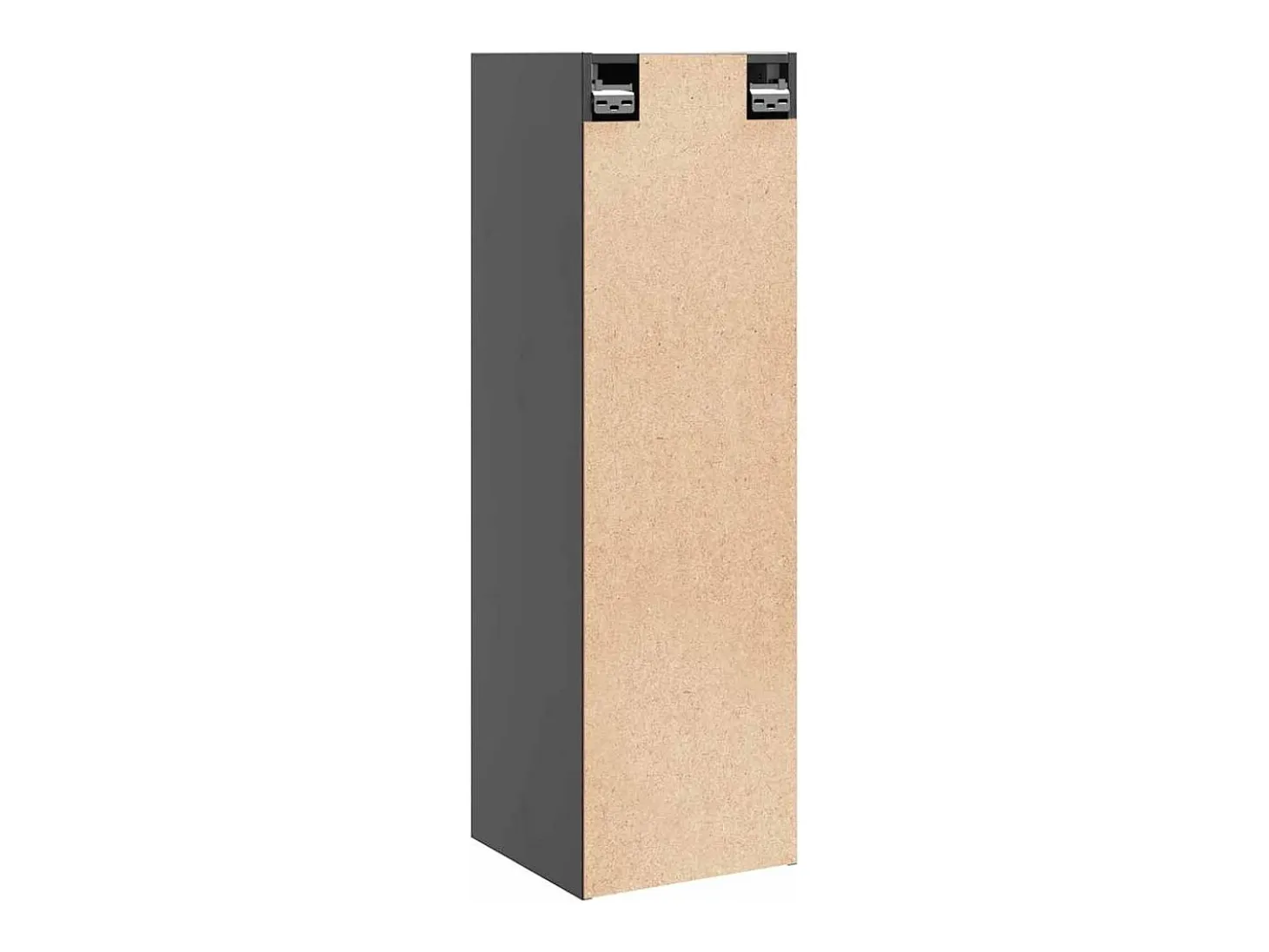 Armarios de pared 2 uds Gris 30x30x100 cm Madera maciza de pino