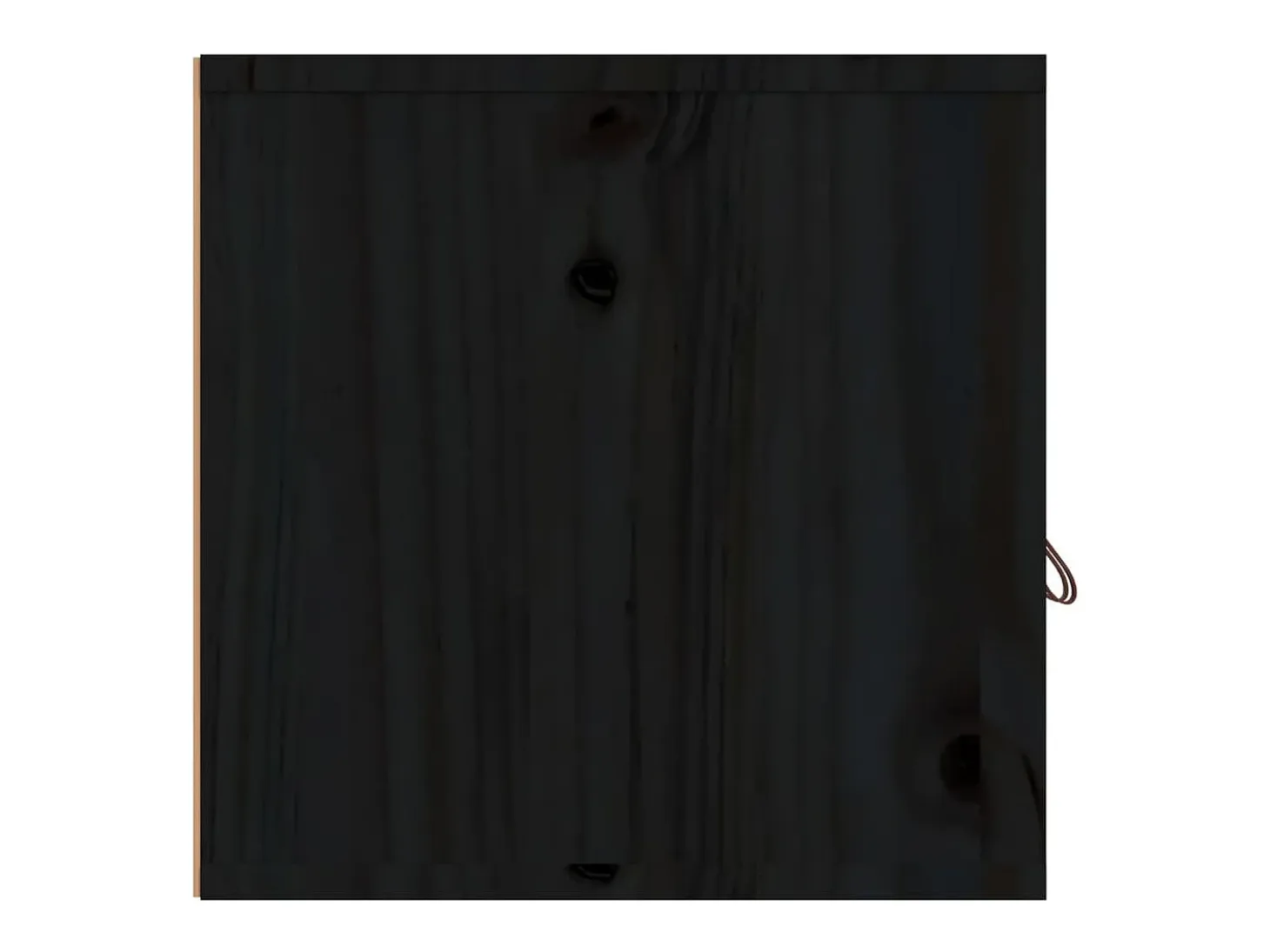 Armarios de pared 2 uds Negro 60x30x30 cm Madera maciza de pino