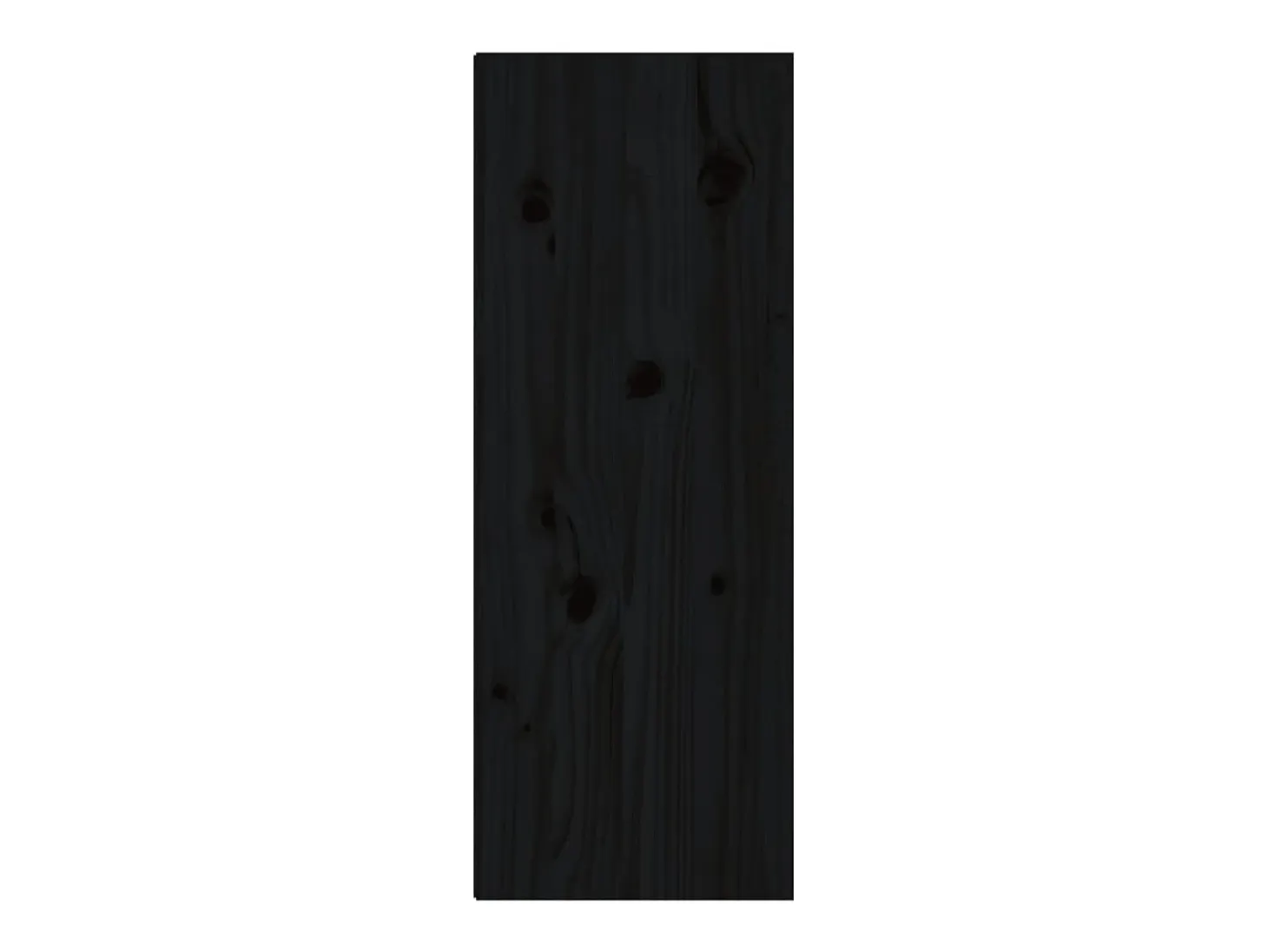 Armarios de pared 2 uds Negro 30x30x80 cm Madera maciza de pino