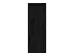 Armarios de pared 2 uds Negro 30x30x80 cm Madera maciza de pino
