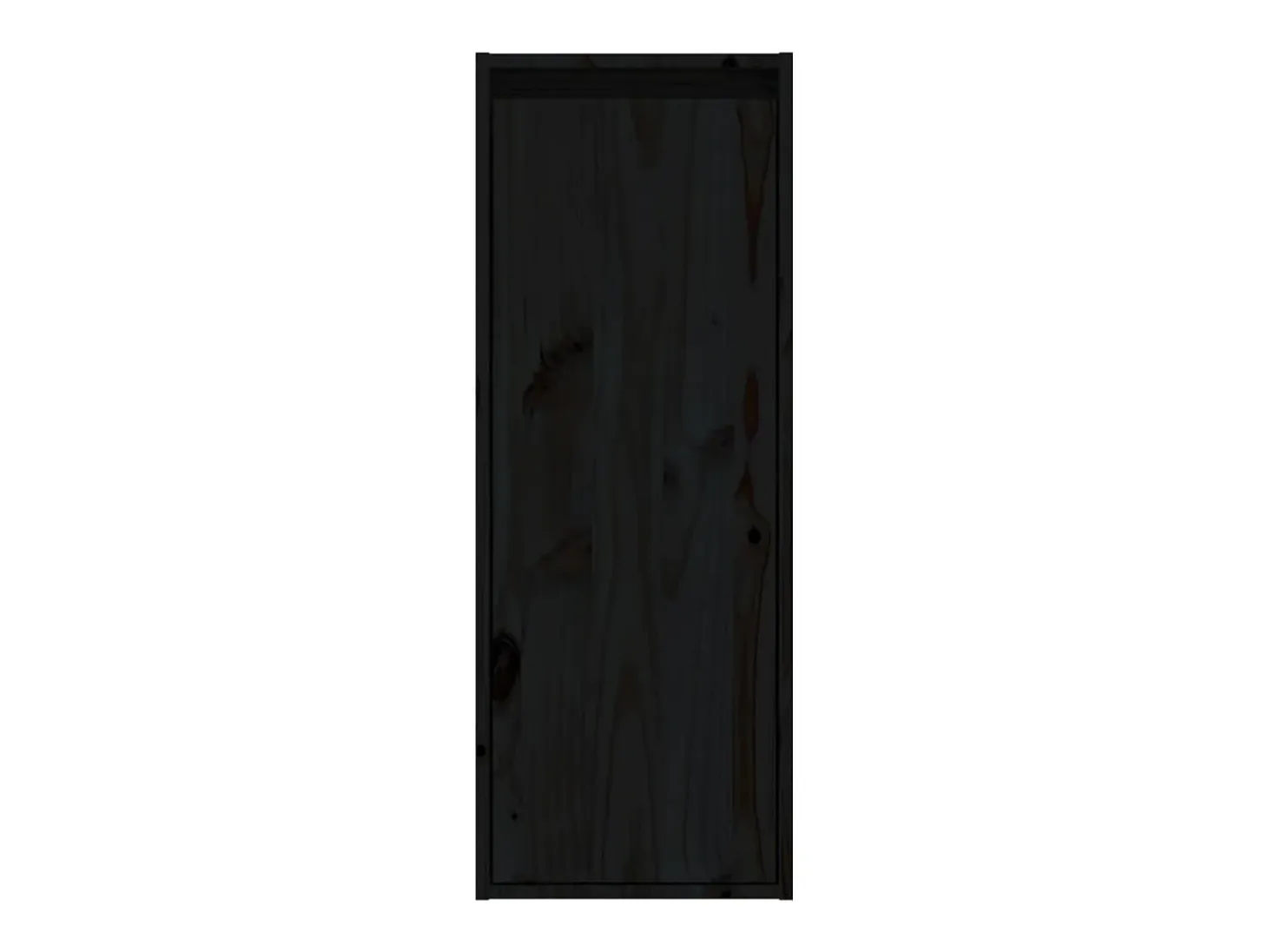 Armarios de pared 2 uds Negro 30x30x80 cm Madera maciza de pino