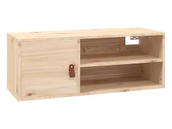 Armarios de pared 2 uds 80x30x30 cm Madera maciza de pino