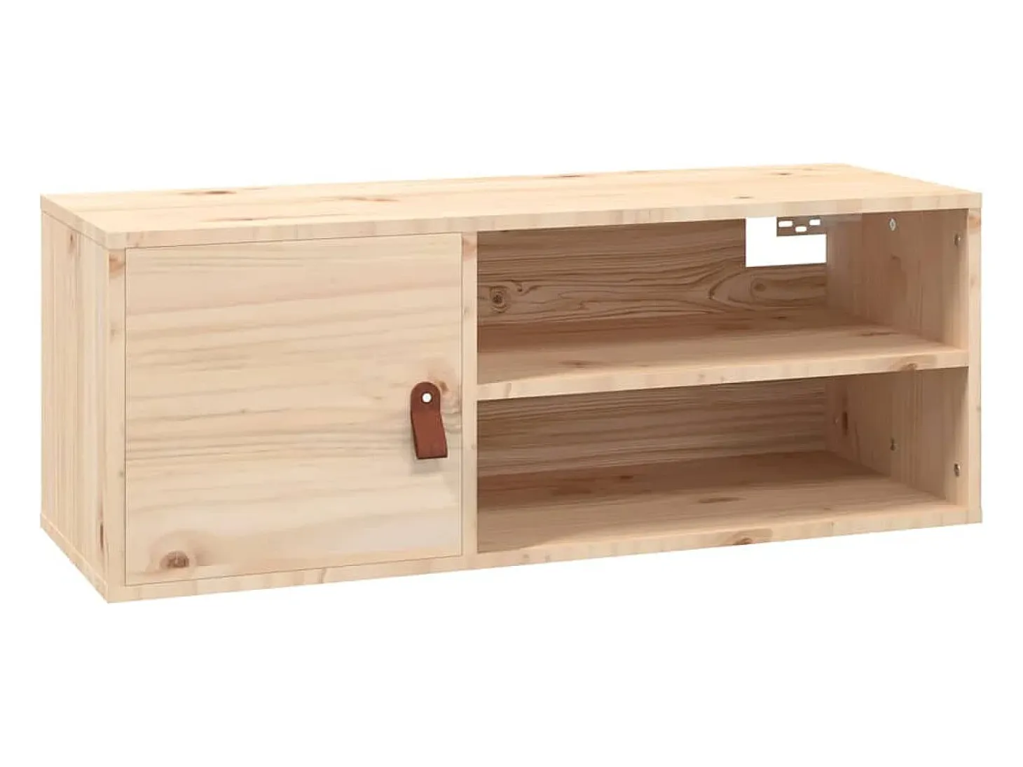 Armarios de pared 2 uds 80x30x30 cm Madera maciza de pino